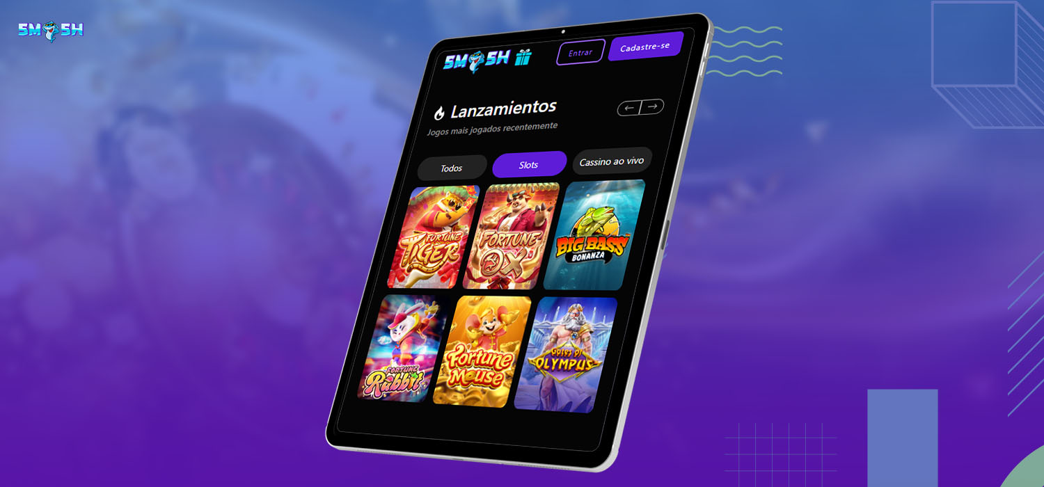 baixe o aplicativo móvel smashup para android e ios e jogue caça níqueis