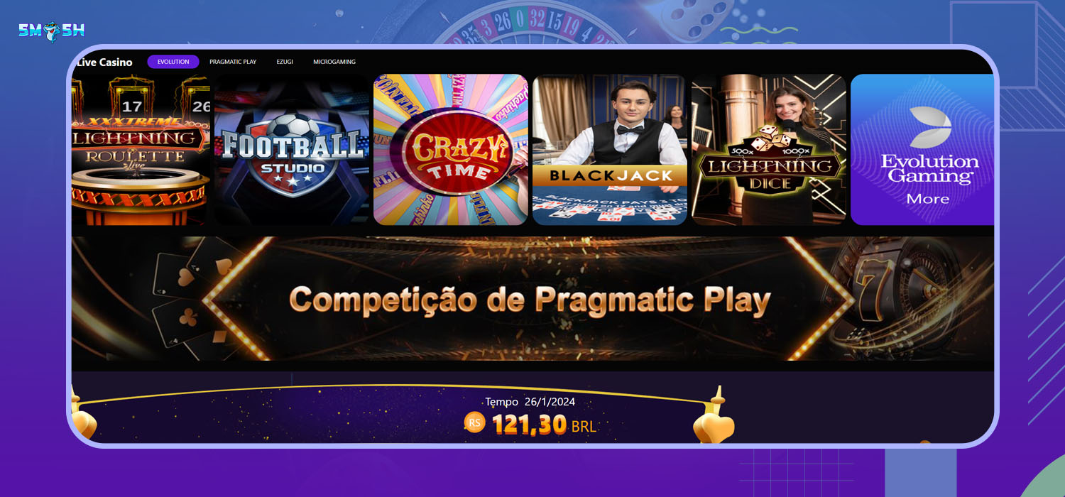 jogos ao vivo disponíveis no smashup